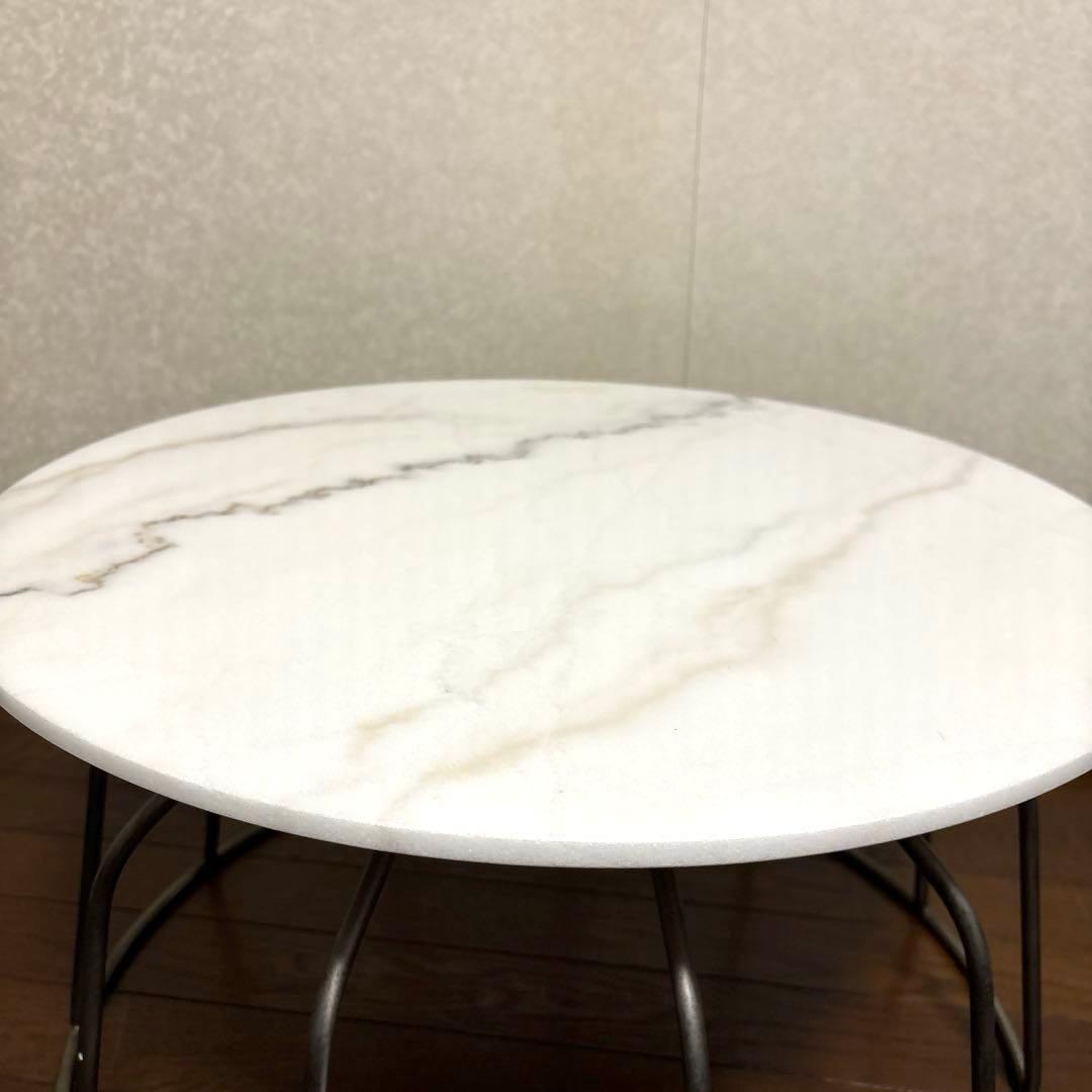 【美品】クラッシュゲート CARA コーヒーテーブル 天然大理石 廃盤