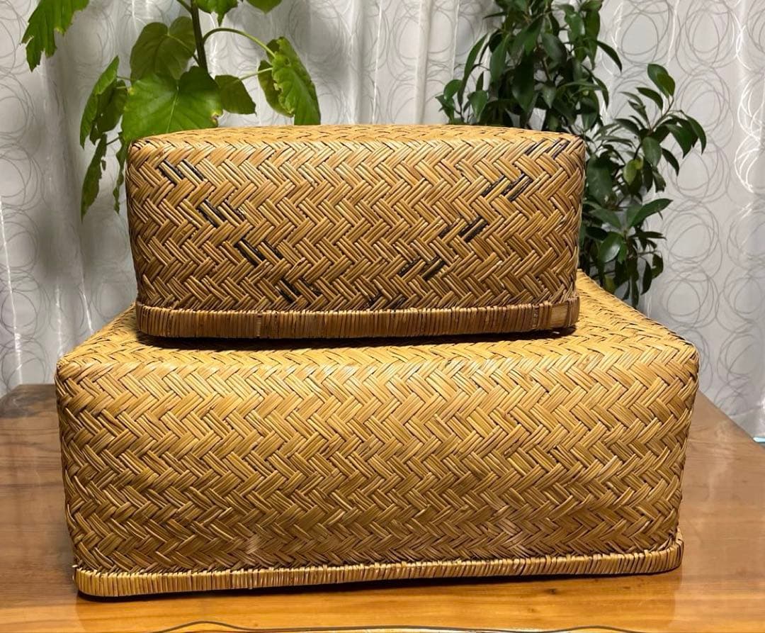 柳行李　行李　古民具　収納　昭和レトロ