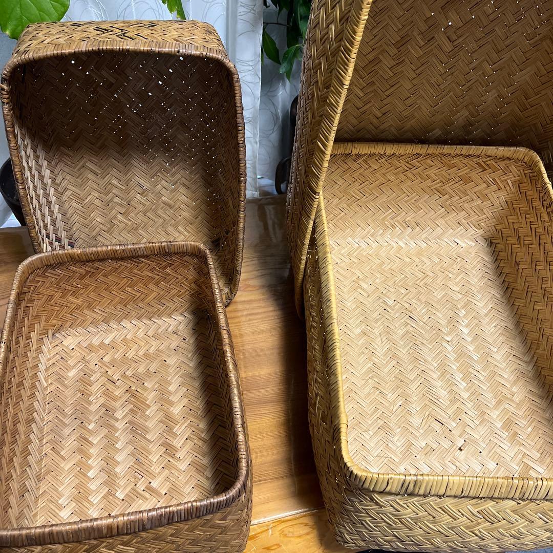 柳行李　行李　古民具　収納　昭和レトロ