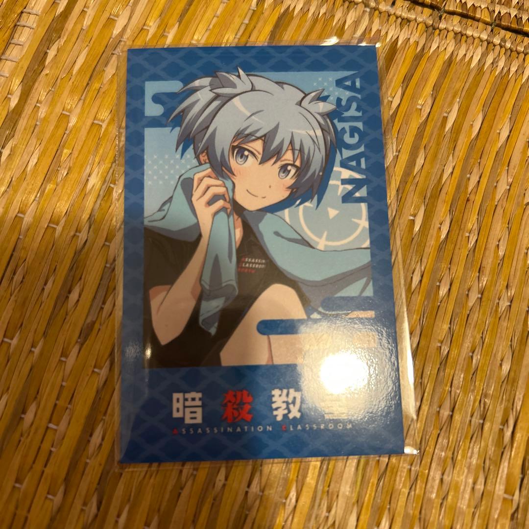 暗殺教室 極楽湯 RAKU SPA CAFE カフェ チェキ風カード 渚 - メルカリ