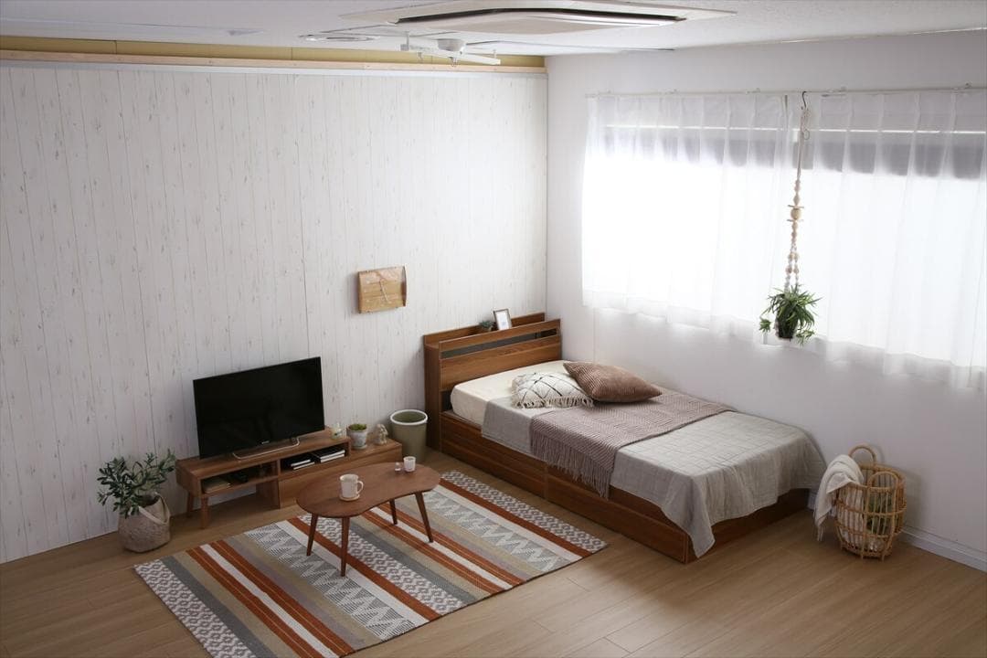 IN BD PT　シングルベット　フレームのみ　ナチュラル