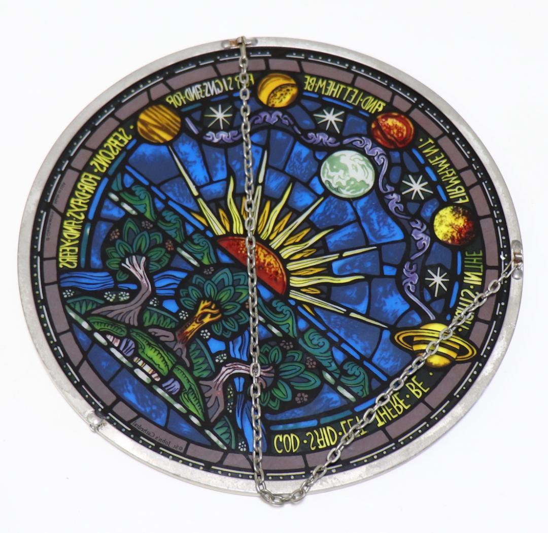 創世記/天地創造 セント・ジョン大聖堂 ヴィンテージ ステンドグラス 旧約聖書