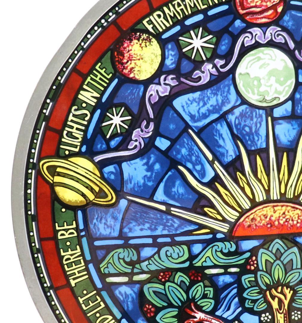 創世記/天地創造 セント・ジョン大聖堂 ヴィンテージ ステンドグラス 旧約聖書