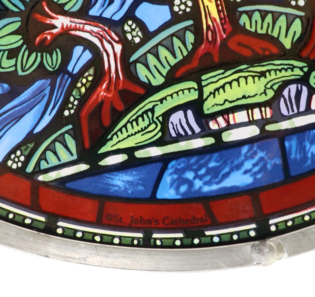 創世記/天地創造 セント・ジョン大聖堂 ヴィンテージ ステンドグラス 旧約聖書