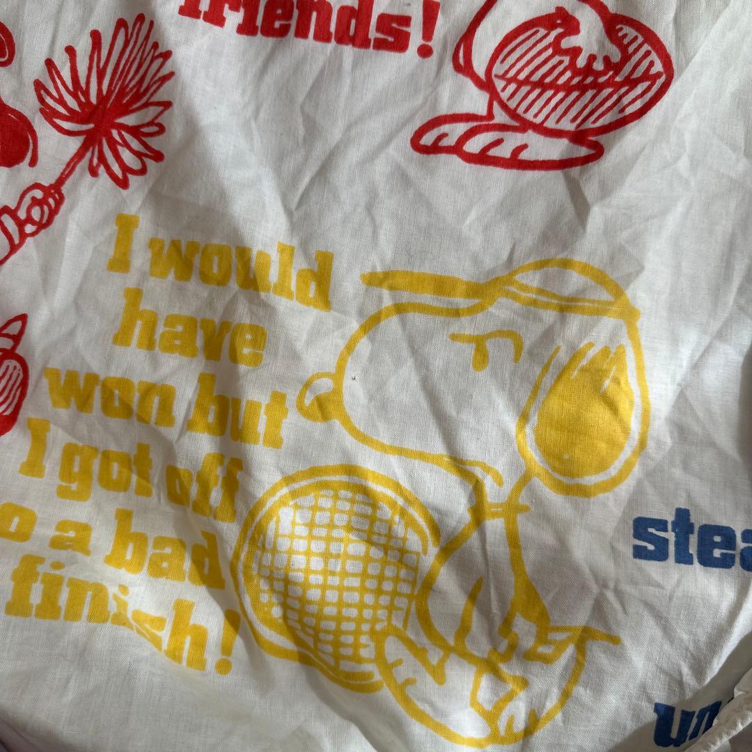 希少　スヌーピー ビンテージシーツ　スポーツ　アメリカ製　海外ツインサイズ