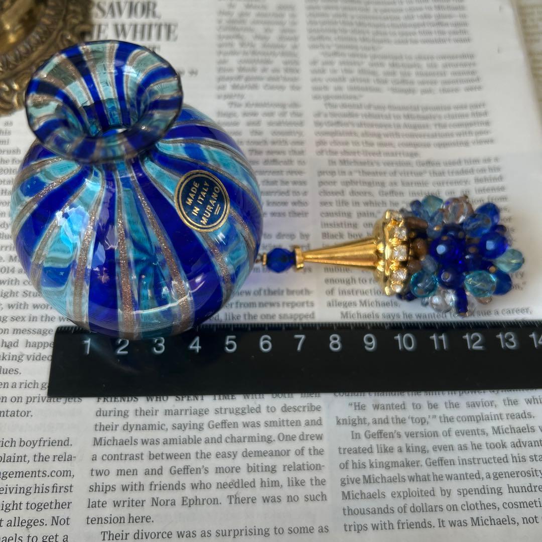 イタリア製ヴェネツィアンガラス ムラーノガラス 香水瓶