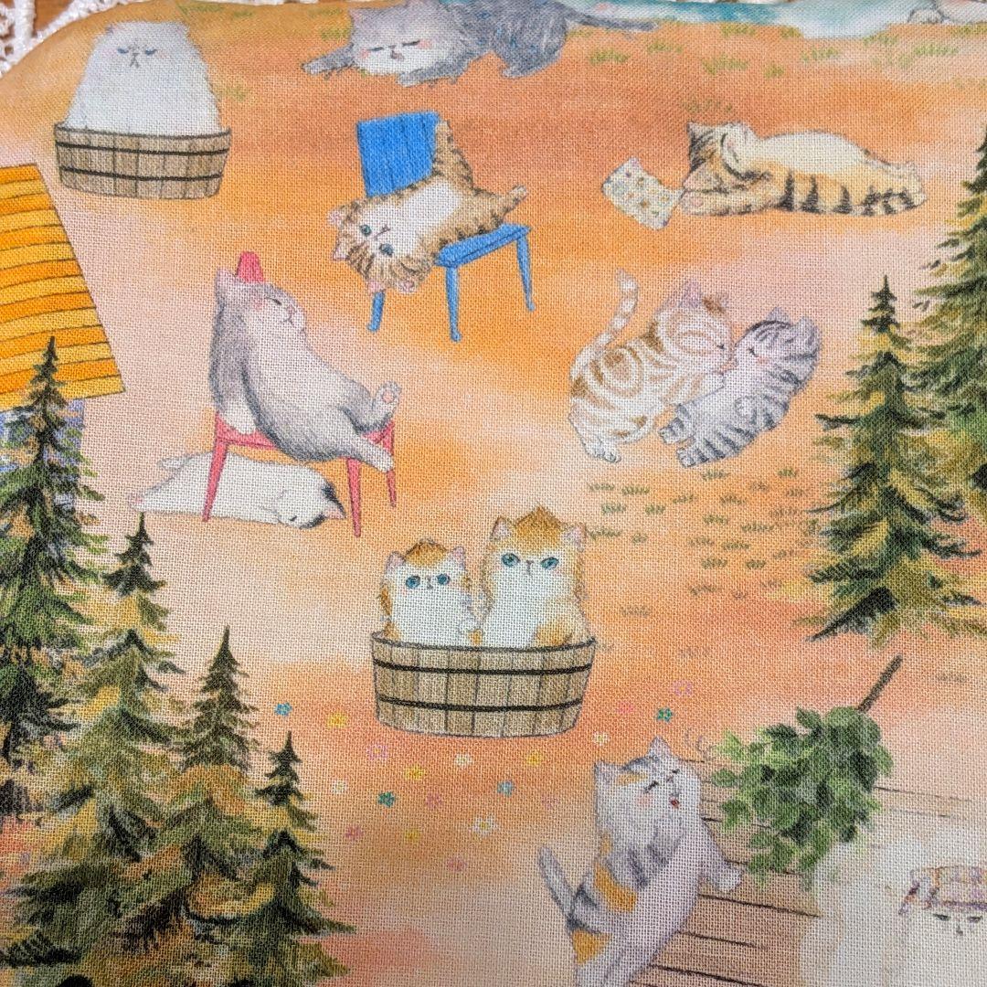 ふわふわガーゼハンカチ⭐️ユキエモン☆サウナフロック ピンク