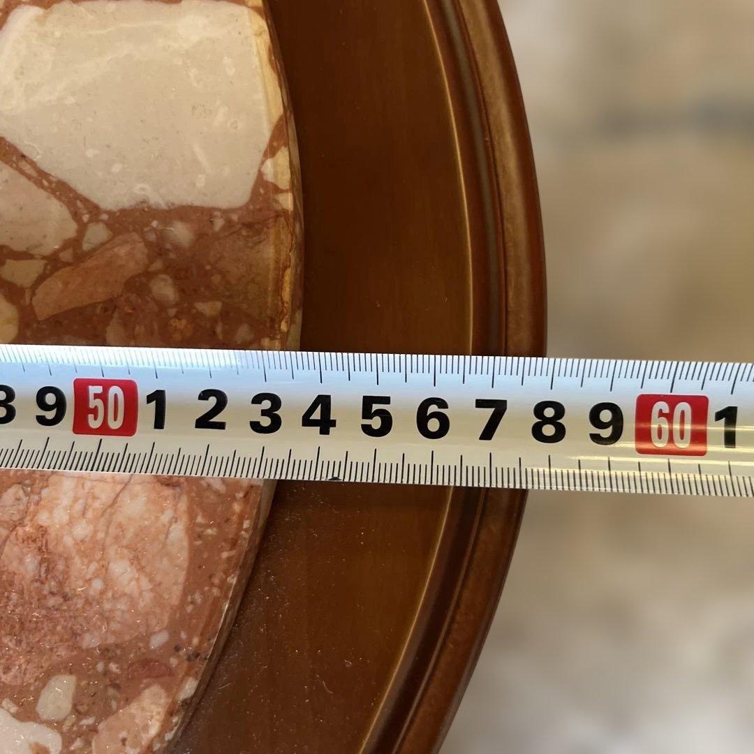 【希少】 イタリア製 ローテーブル 大理石天板 ロココ調 猫脚 楕円 クラシック