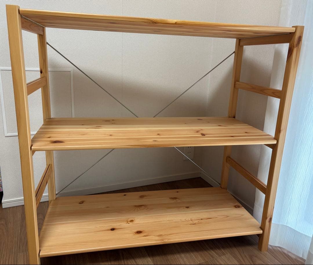 無印良品　パイン材ユニットシェルフ　中　幅86×奥行39×高さ83cm