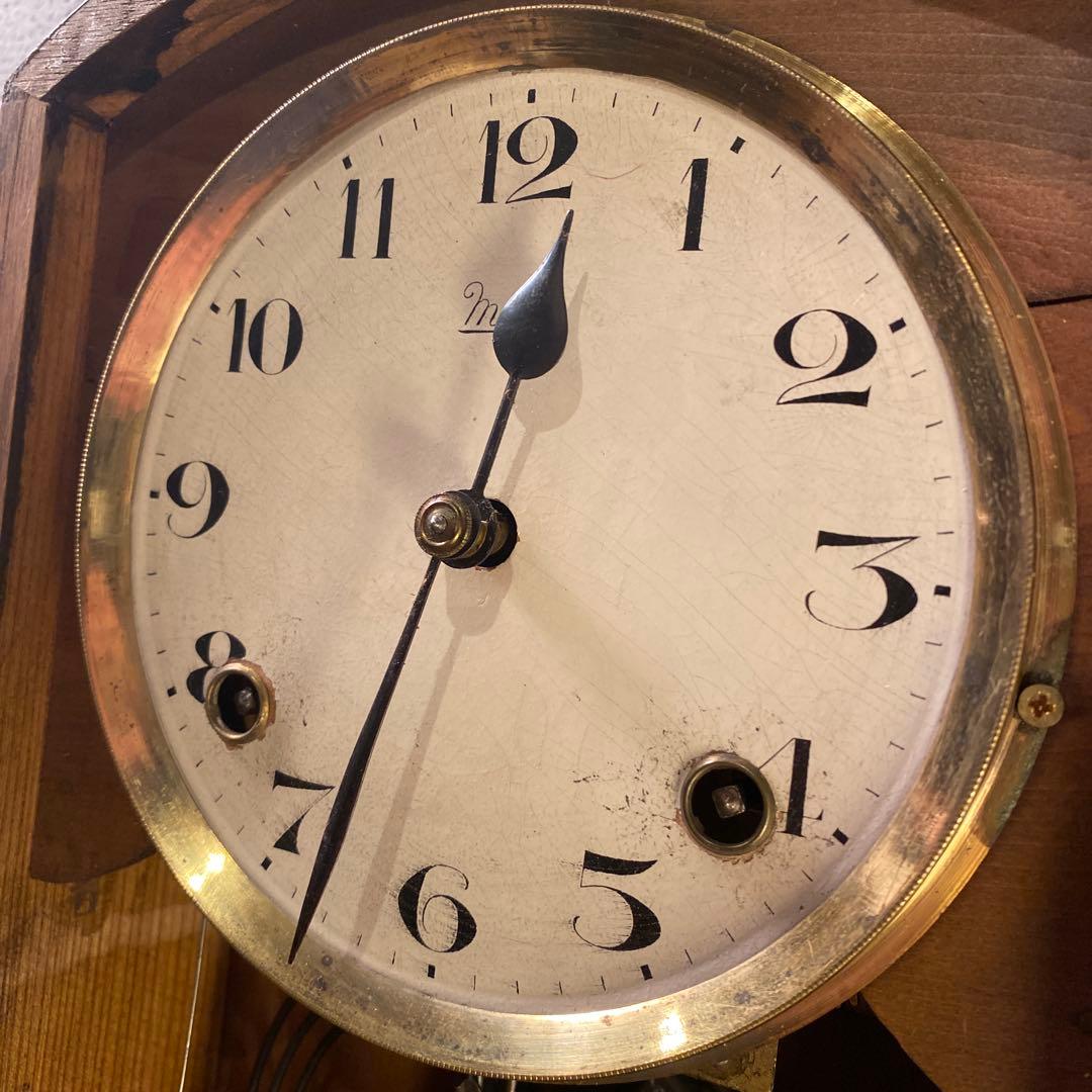 明治時計 Meiji 柱時計 ヴィンテージ インテリア 古民家 アンティーク