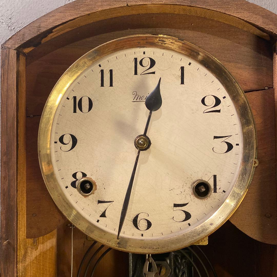 明治時計 Meiji 柱時計 ヴィンテージ インテリア 古民家 アンティーク