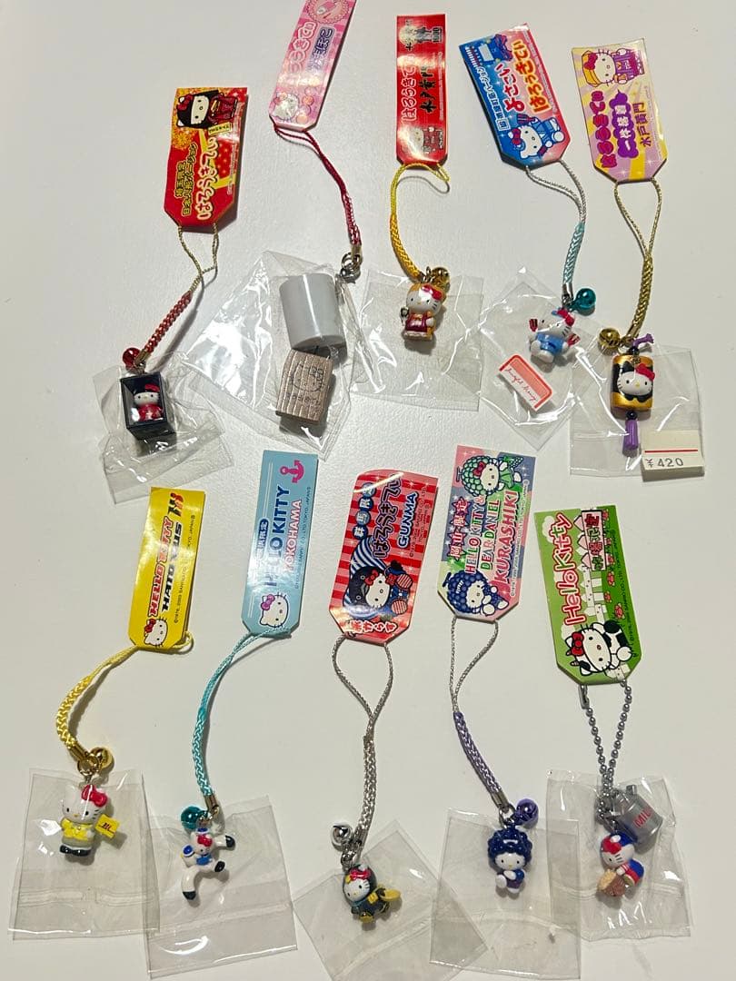 【186点】ご当地キティ 大量 根付 ストラップまとめ売り (おまけ付き)