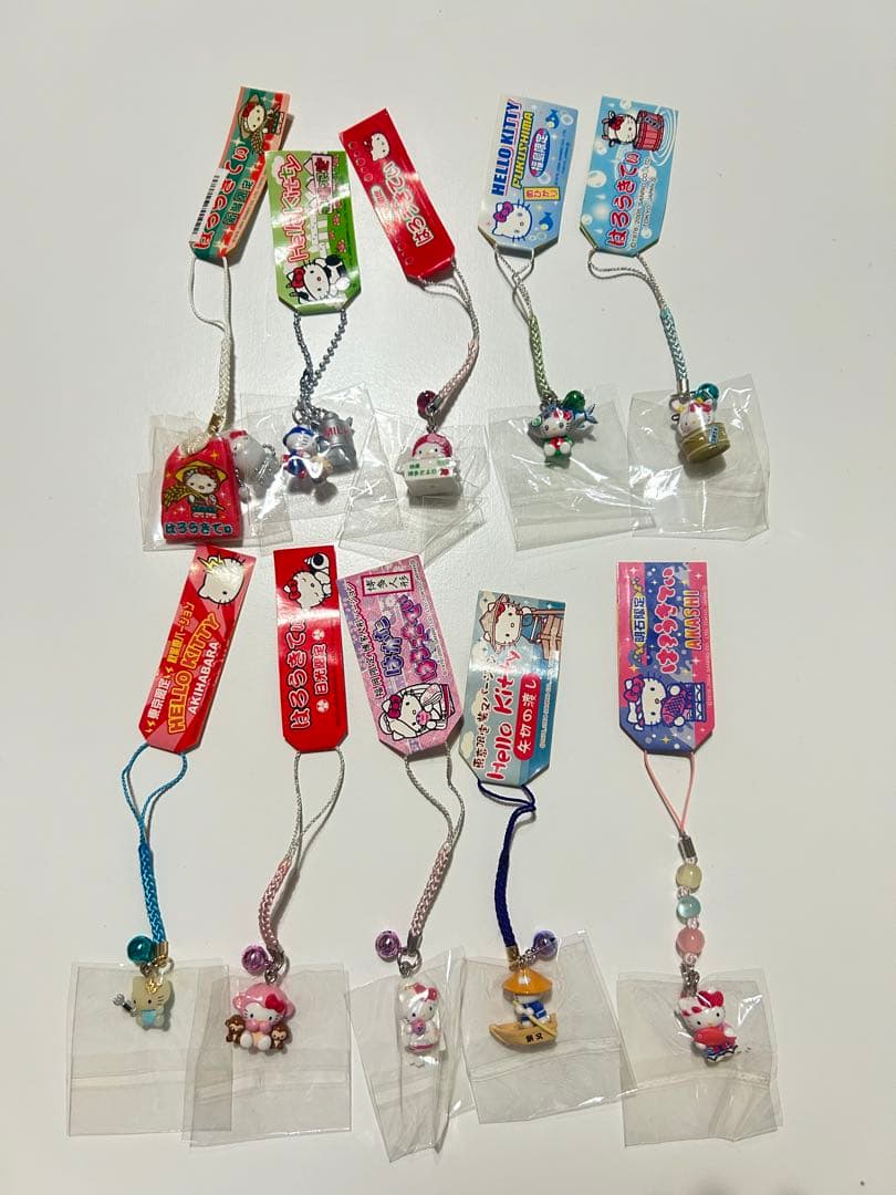 【186点】ご当地キティ 大量 根付 ストラップまとめ売り (おまけ付き)
