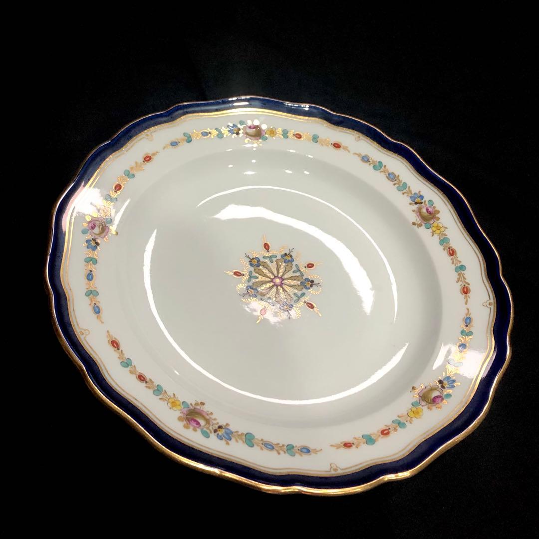 MEISSENマイセン/※極希少 上級装飾　フラワーガーランド 25cm 大皿