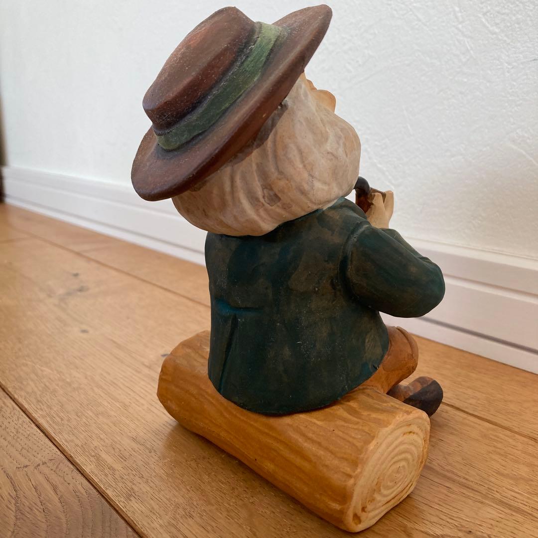 煙出し人形 パイプおじさん 香炉 お香立て 陶器製 置き物 ヴィンテージ