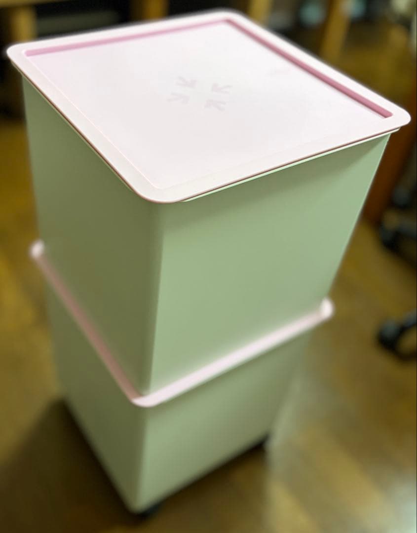 タッパーウェア　マルチオーガナイザー　2個セット　キャスター付