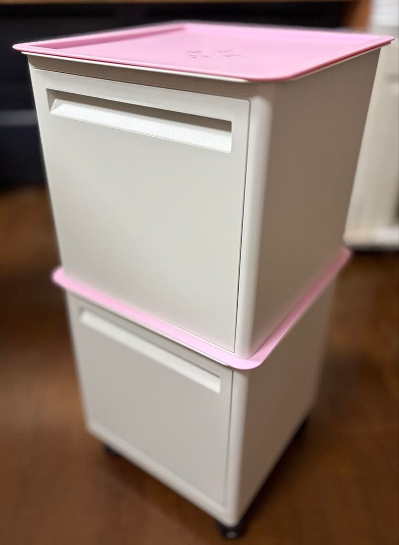 タッパーウェア　マルチオーガナイザー　2個セット　キャスター付