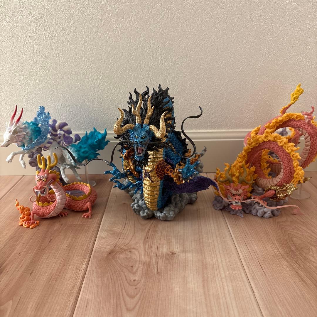 ワンピース 一番くじ 魂豪示像 カイドウ モモの助 ヤマト 4体セット