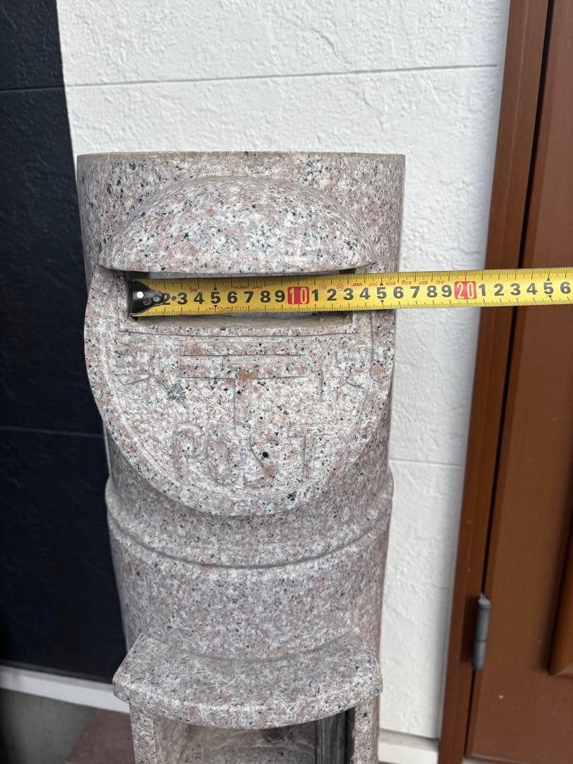 石材製 郵便ポスト型 装飾品 約90cm