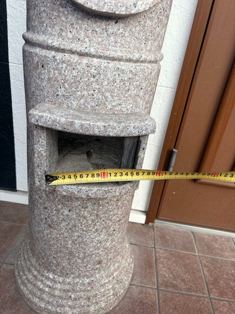 石材製 郵便ポスト型 装飾品 約90cm