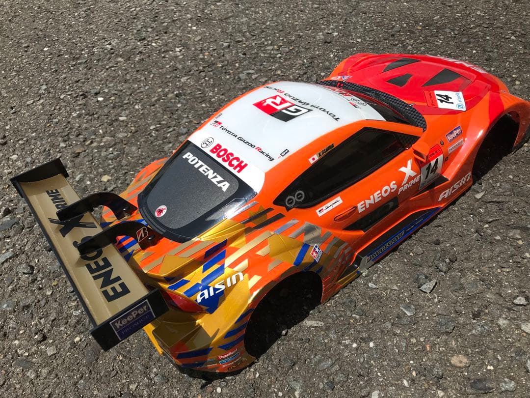 RCタミヤ2023年エネオススープラ14号車ボディ - メルカリ