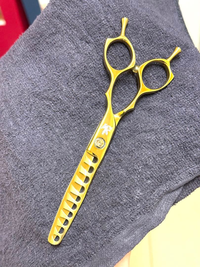 ゴールド セニングシザー PERM10トラックスシザース