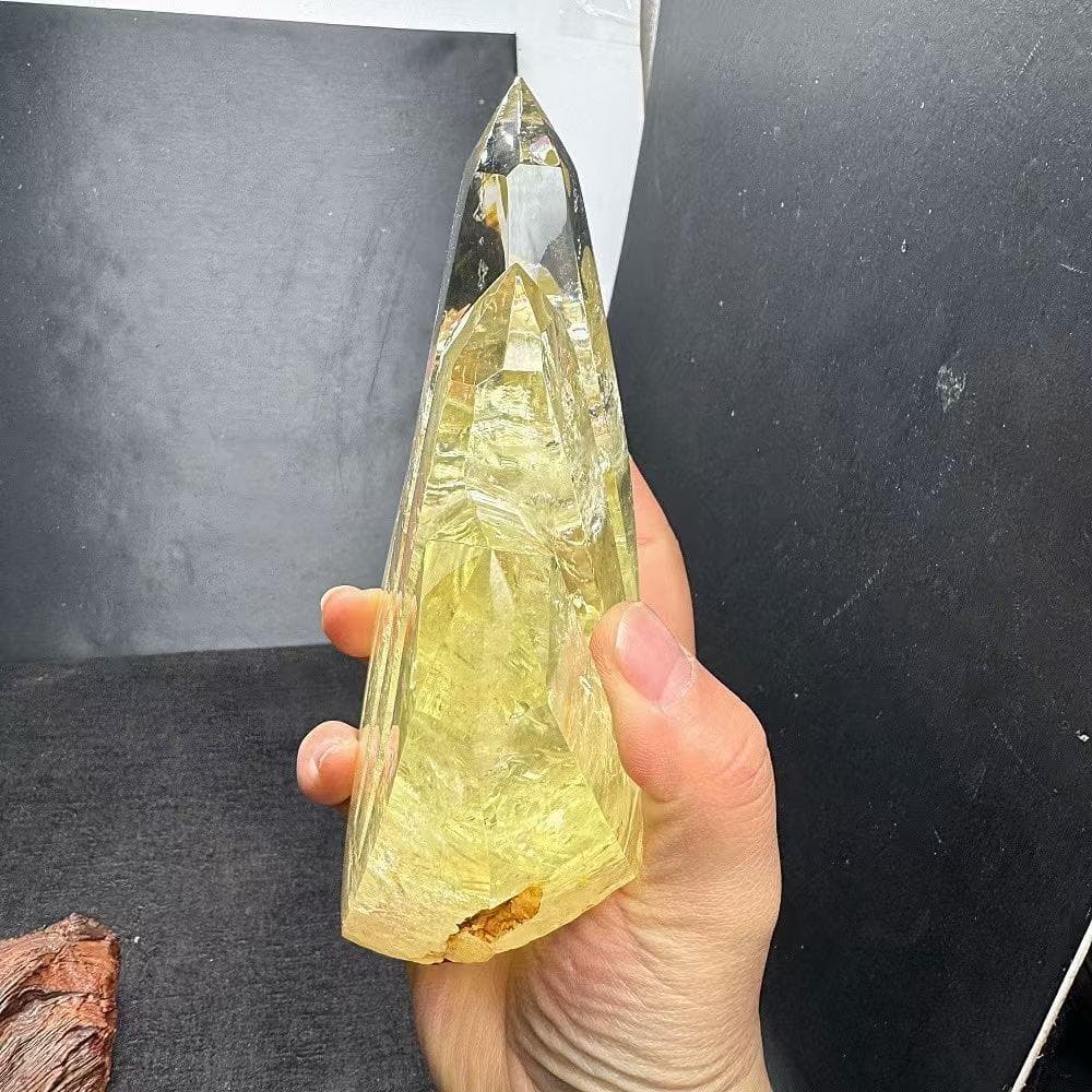 AAAAA級金運UP天然シトリン六角柱B0105/YS/1030133/699A