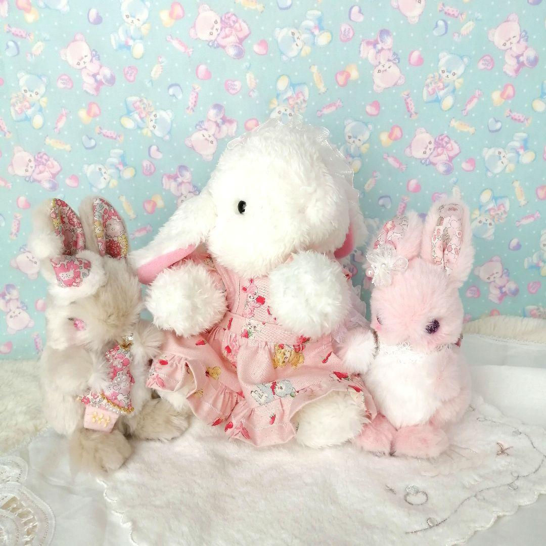 【受注制作/オーダー】うさぎのぬいぐるみ　シュクレ ドゥ ラパン　ハンドメイド