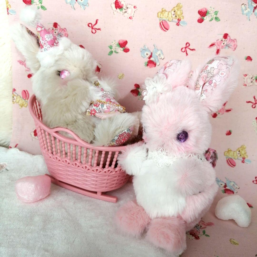 【受注制作/オーダー】うさぎのぬいぐるみ　シュクレ ドゥ ラパン　ハンドメイド