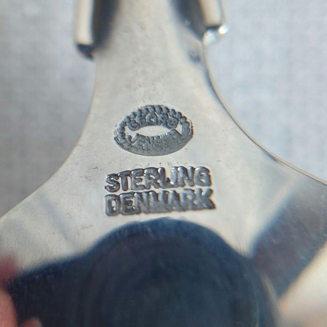   純銀製　スプーン ケース　保存袋付　リリーオブザバレー