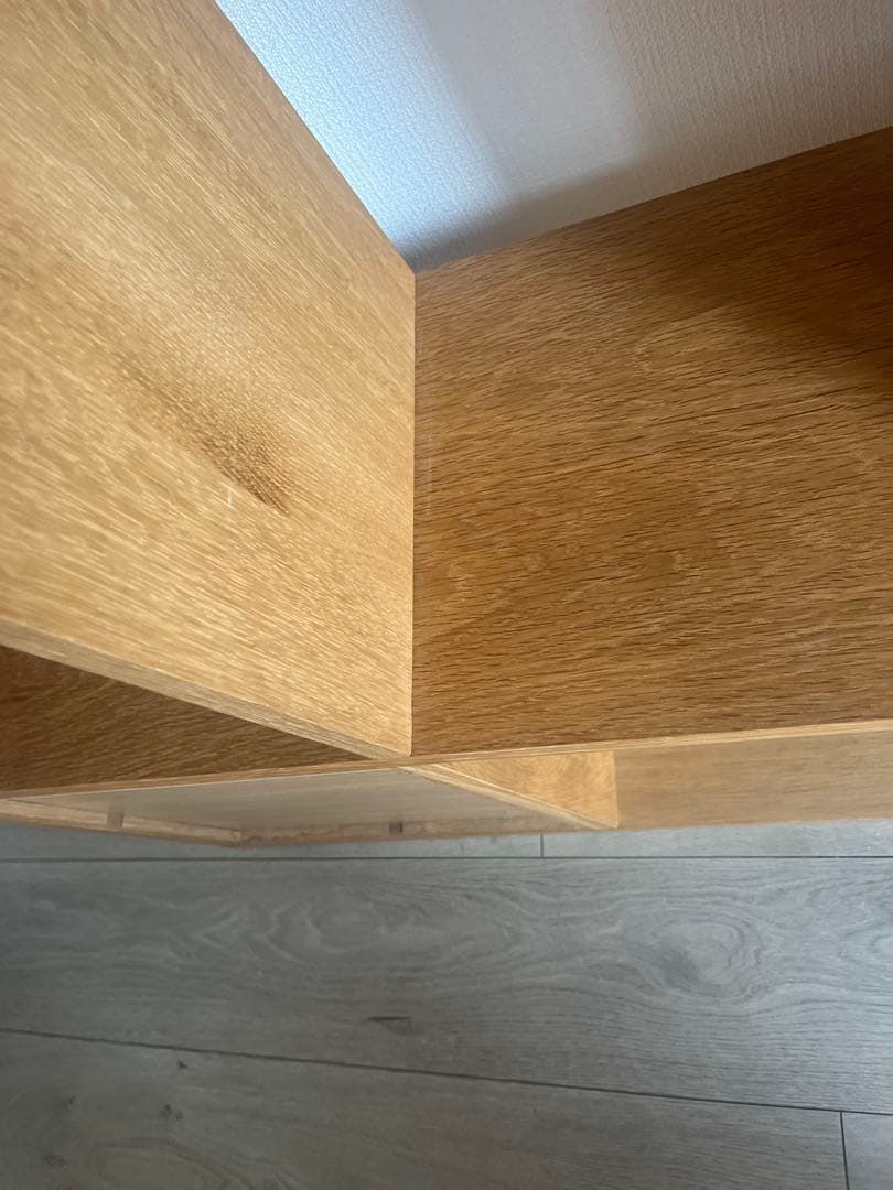 無印良品　スタッキングシェルフ 2段×4列、引き出しチェストセット（オーク材）