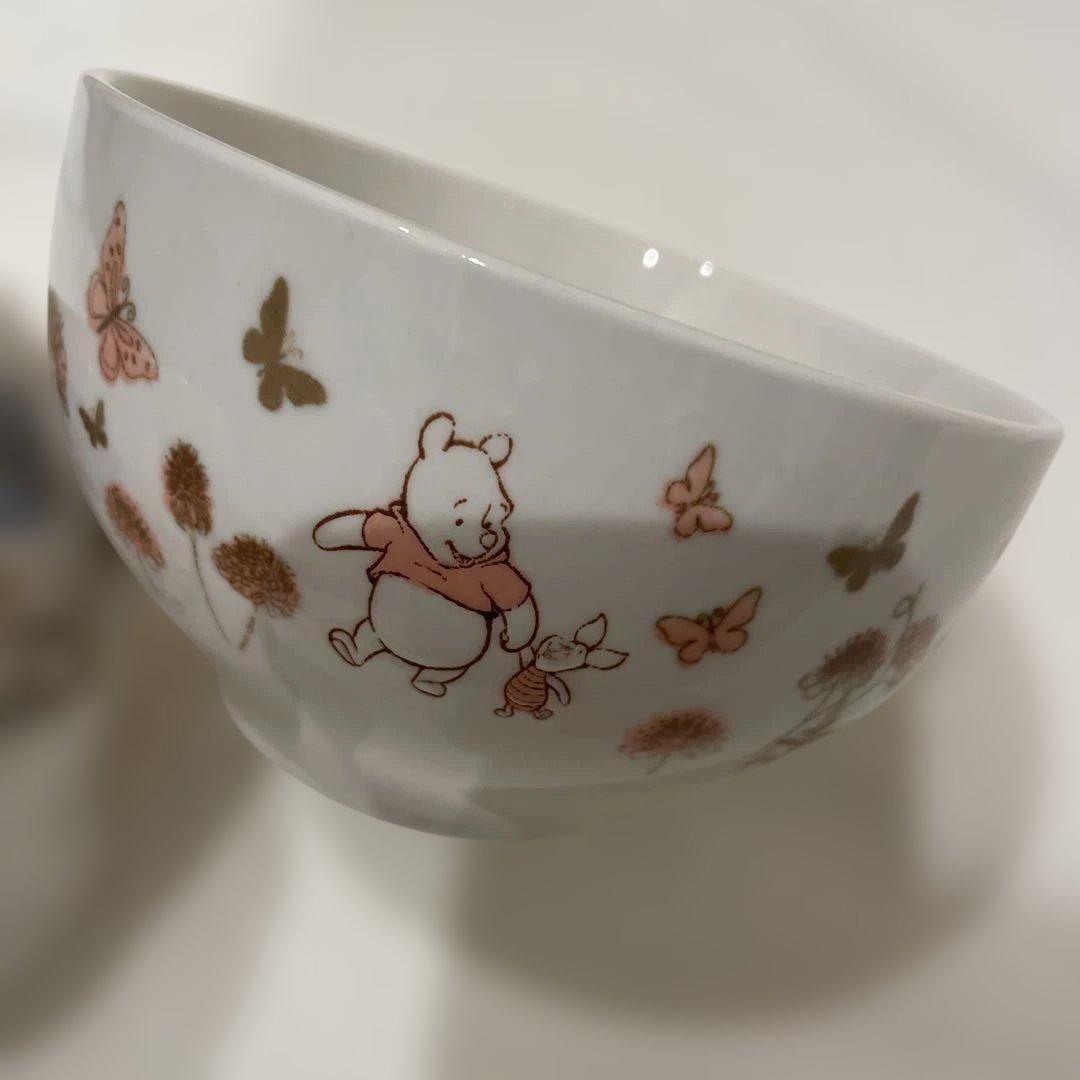ディズニープーさん イーヨー 飯碗 2個セット　大きめ　高さ8 幅13 希少