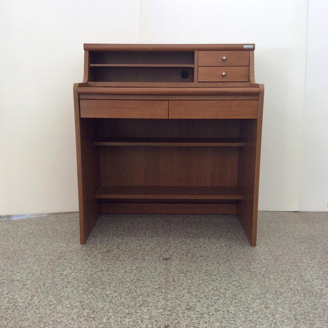 小島工芸 ライティングデスク オーク材 ミドルデスク