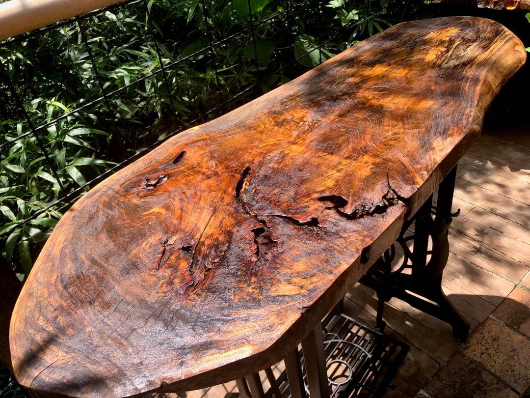 ハンドメイドテーブル　JANOME 足踏みミシン　ミシン台　アンティーク