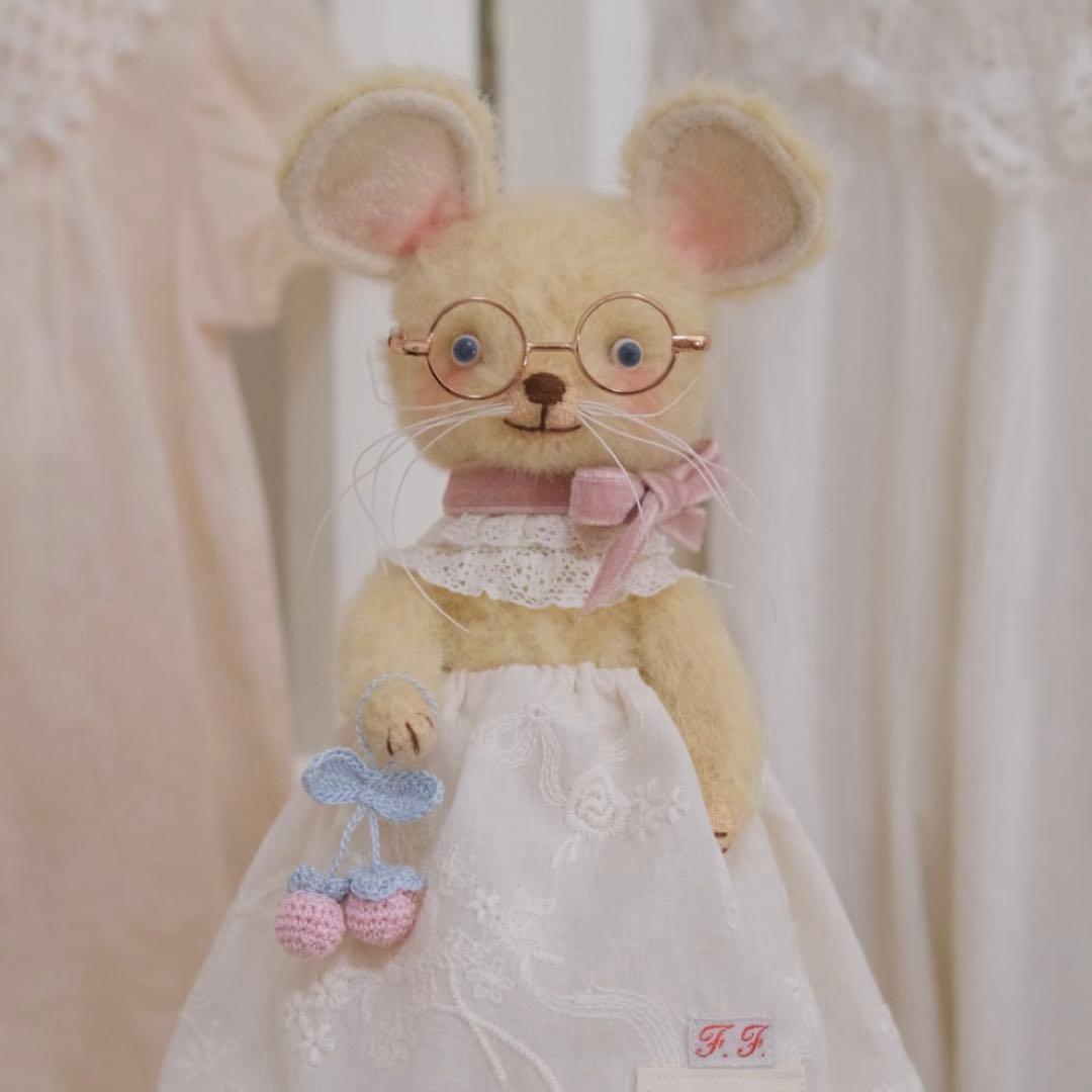 優雅なネズミさん ぬいぐるみ アーティストベア 海外作家様 部屋飾り OOAK