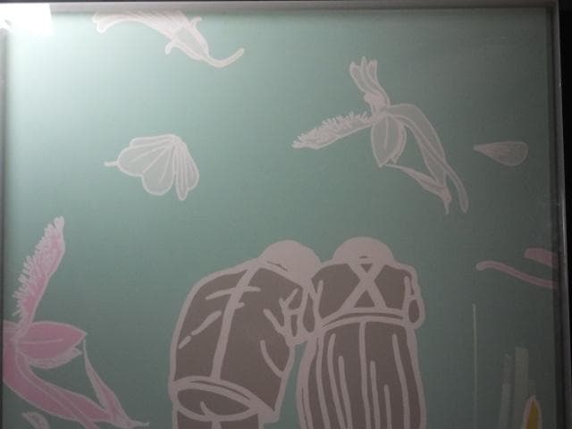 《お引取限定》ヤン・ヒ　直筆サイン『Wooosh～～』アクリル絵具 0718M