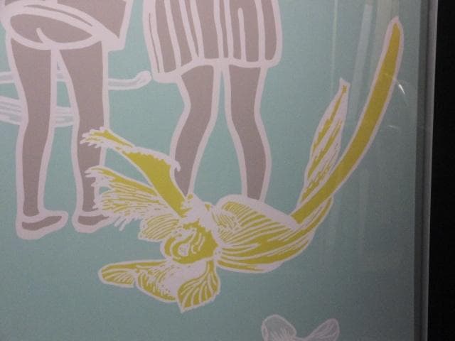 《お引取限定》ヤン・ヒ　直筆サイン『Wooosh～～』アクリル絵具 0718M