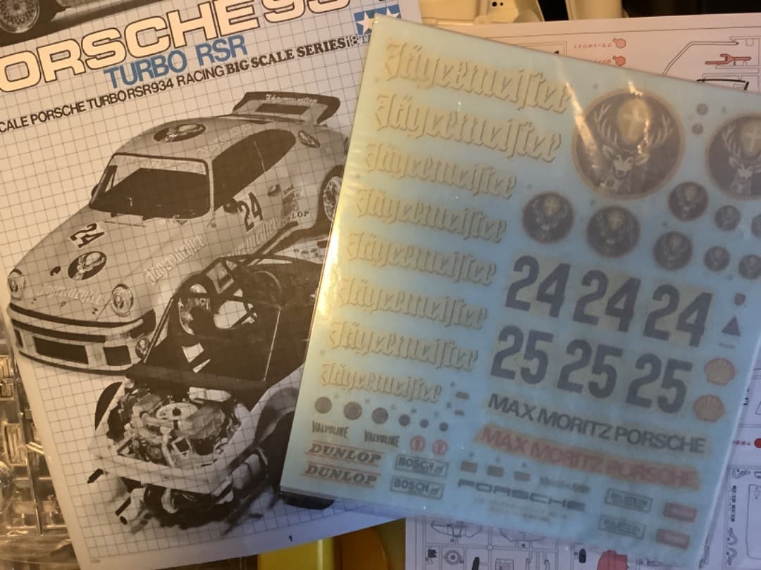 タミヤ 1/12 ポルシェ935ターボ マルティニ ダンロップタイヤ刻印