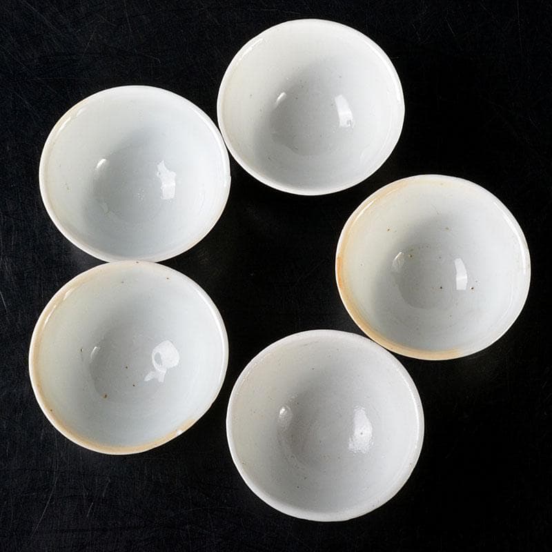 中国 南京染付 青花メダカ文煎茶碗 五客 M 6845 - メルカリ