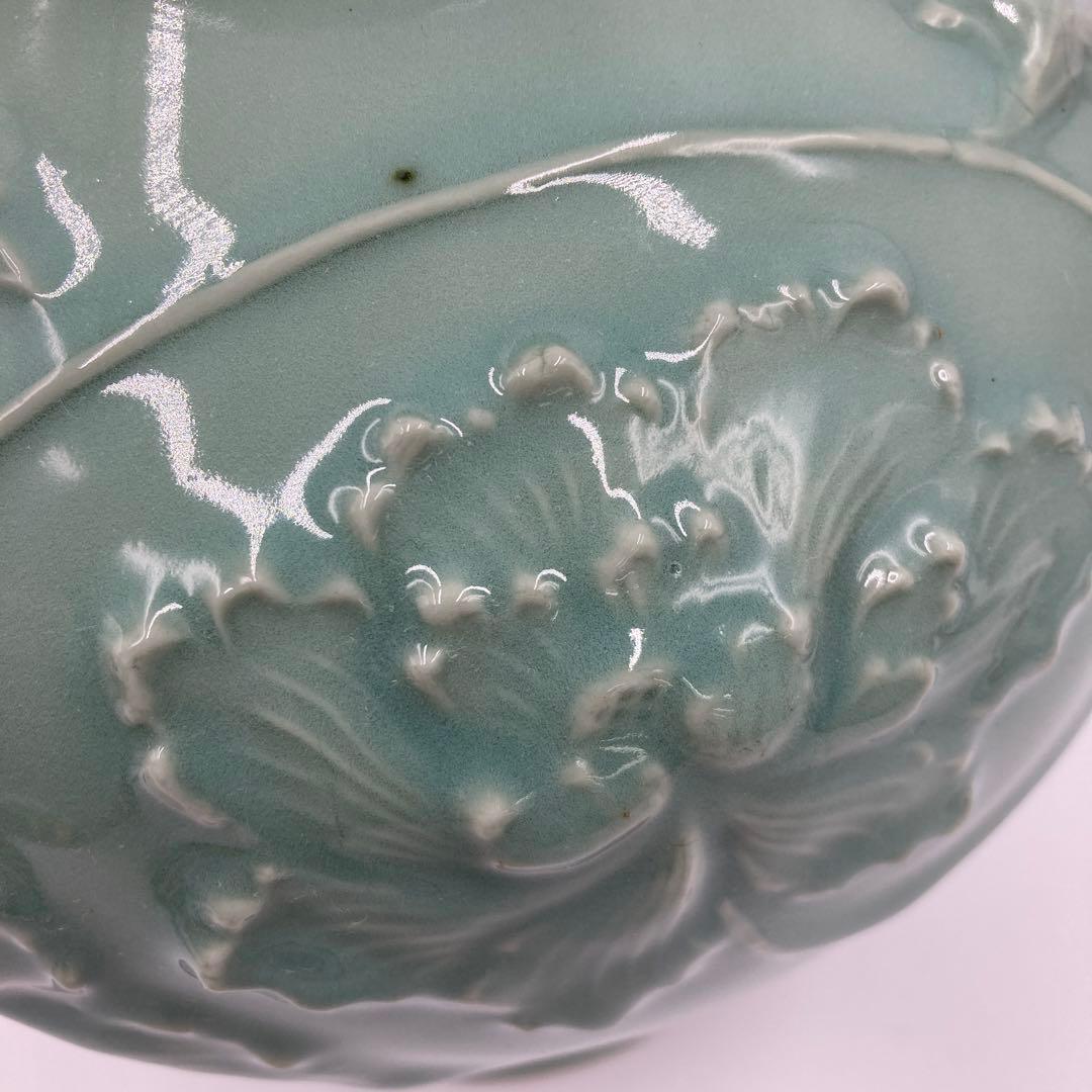 初代 宮永東山 明治−大正 青磁 (保管番号) Xガ7798 - メルカリ