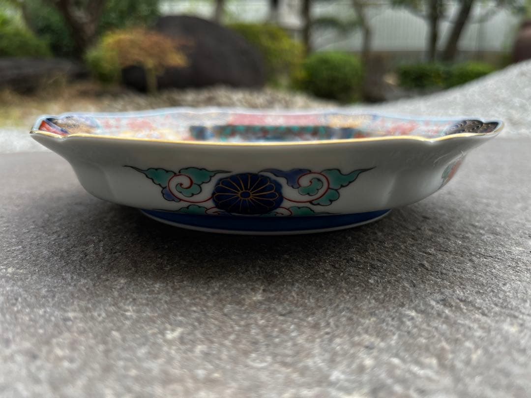 幸楽窯 金彩錦色絵山水　六角　6枚組　有田焼 古伊万里 吉祥　お正月