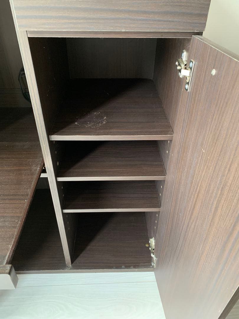 【お値下げ可】ニトリ　ダークブラウン キッチンカウンター　レンジ台