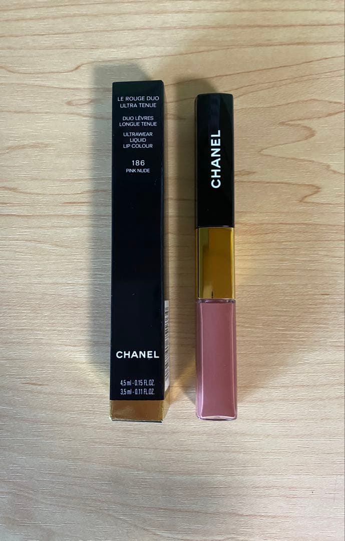 CHANEL ル ルージュデュオ ウルトラトゥニュ 186 ピンクヌード - メルカリ