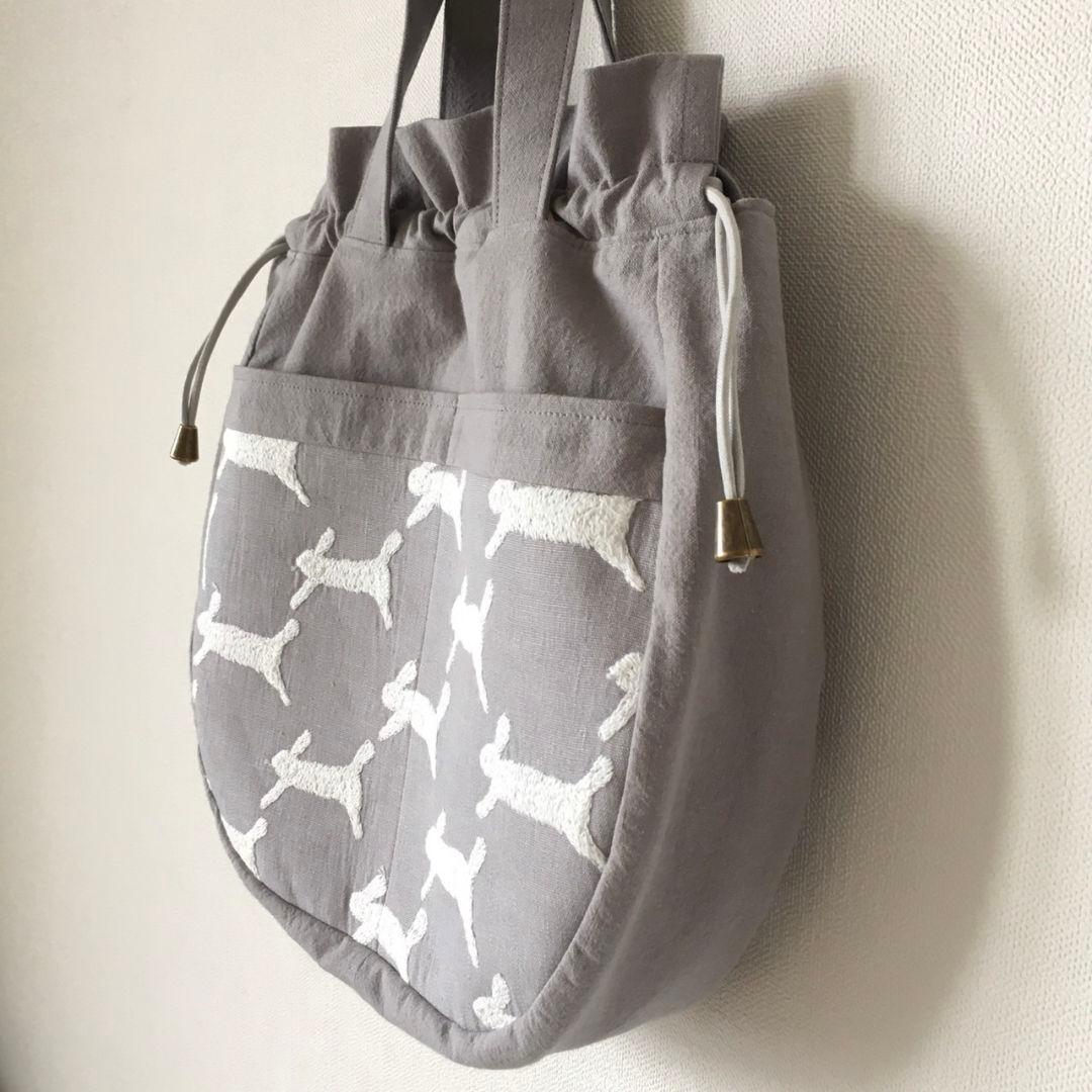 ミナペルホネン ハンドメイド しずくバッグ トートバッグ runrunrun