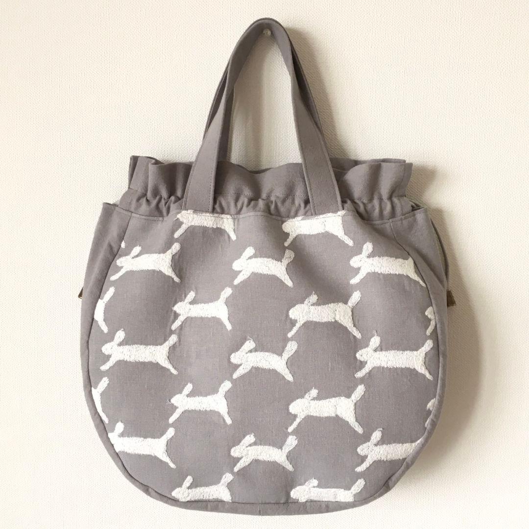 ミナペルホネン ハンドメイド しずくバッグ トートバッグ runrunrun