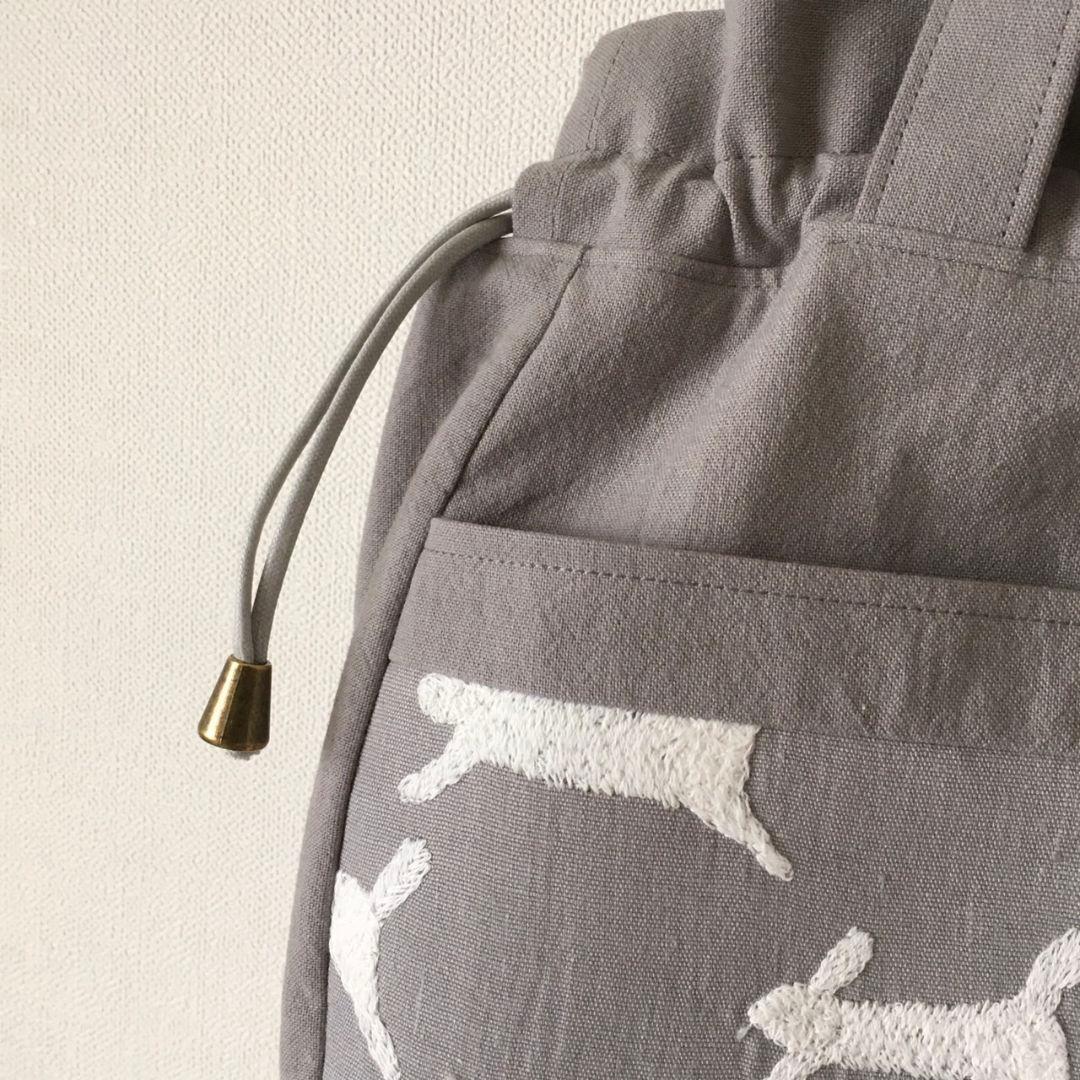 ミナペルホネン ハンドメイド しずくバッグ トートバッグ runrunrun