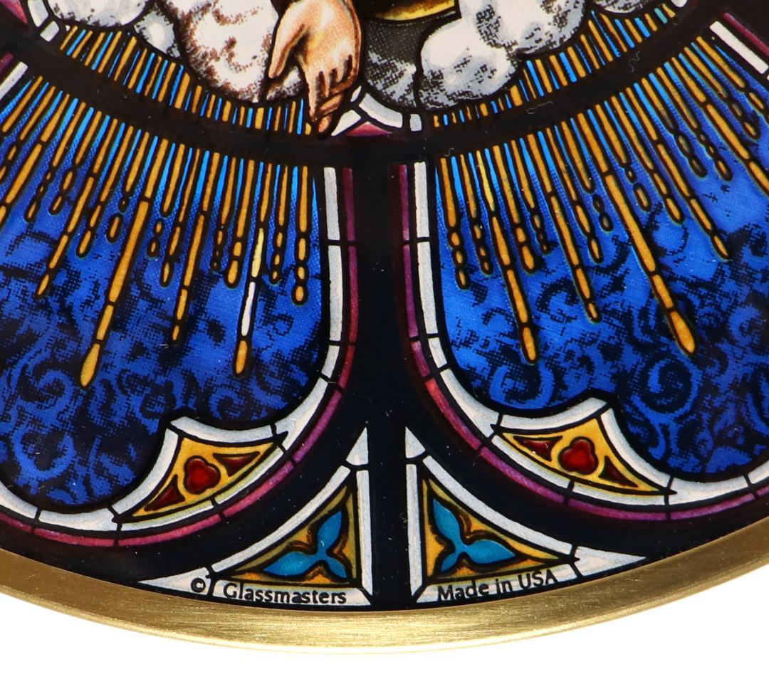 新品未使用 父なる神ヴィンテージ ステンドグラス イエス キリスト