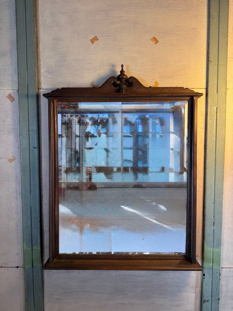 クラシックスタイル ミラー ヴィンテージ レトロ 木製壁掛け鏡