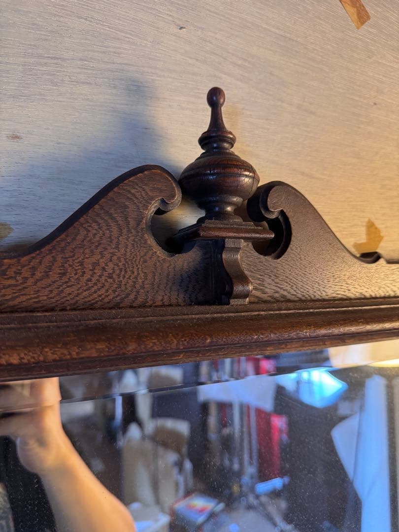 クラシックスタイル ミラー ヴィンテージ レトロ 木製壁掛け鏡