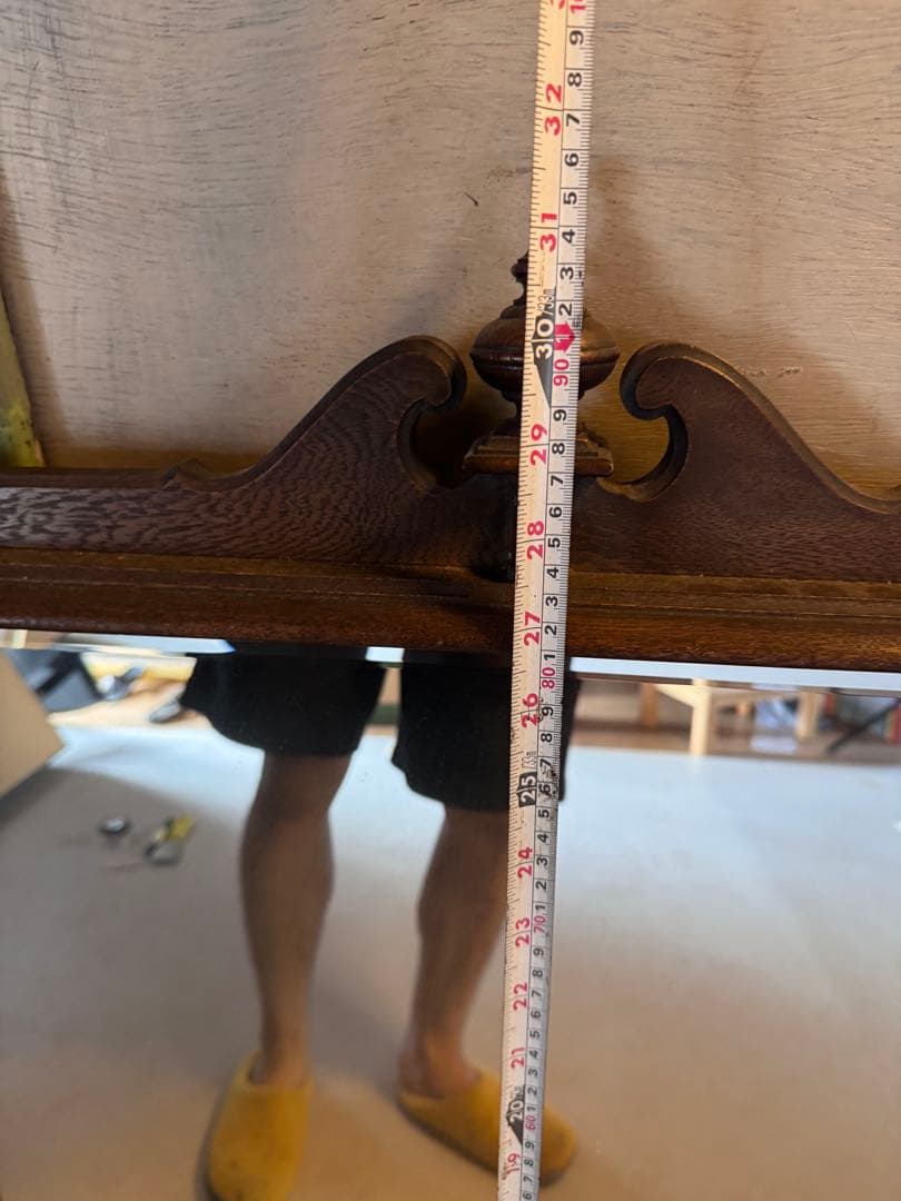 クラシックスタイル ミラー ヴィンテージ レトロ 木製壁掛け鏡